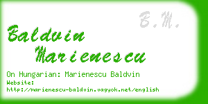 baldvin marienescu business card